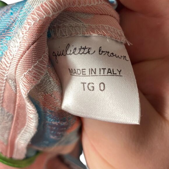 NWT Giuliette Brown & Filippa Lagerback Pink Butterfly Print Pants 0 Brocade - Picture 8 of 10